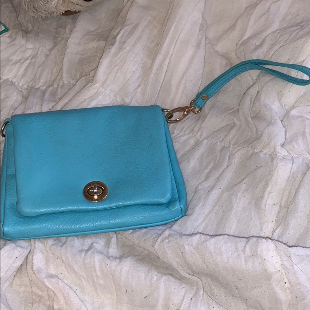 blue purse